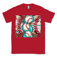 Red baseball leopard cowhide turquoise Classic Tee - JahusDesignShop