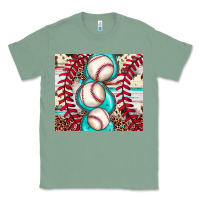 Sage baseball leopard cowhide turquoise Classic Tee - JahusDesignShop
