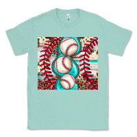 Seafoam baseball leopard cowhide turquoise Classic Tee - JahusDesignShop