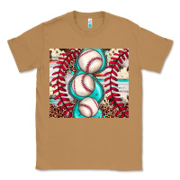 Baseball Leopard Cowhide Turquoise Classic Tee | Teevron