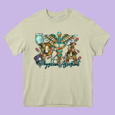 Physician Assistant Heavy Core Tee Designed By Racoondesign