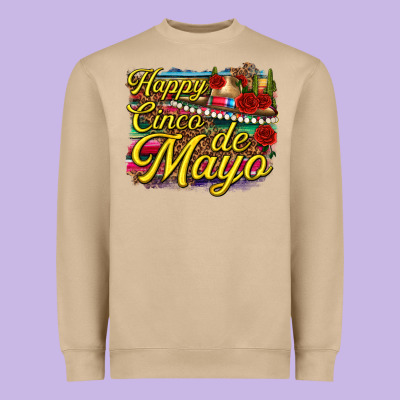 Happy Cinco De Mayo Heavyweight Sweatshirt Designed By Texasbilliewilder