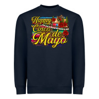 Navy Happy Cinco de Mayo Heavyweight Sweatshirt - texasbilliewilder