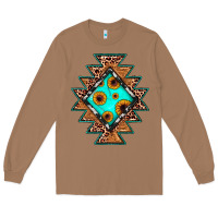 Toasted Coconut aztec leopard turquoise sunflower Long Sleeve Tee - JahusDesignShop