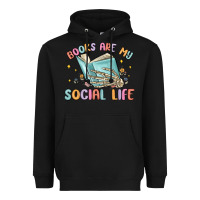 Black books are my social life Heavyweight Hoodie - MaliasSmallBusiness