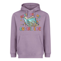 Lavender books are my social life Heavyweight Hoodie - MaliasSmallBusiness