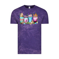 Cloud Purple rabbit coffee cups Vintage Tee - Zillion Design Studio