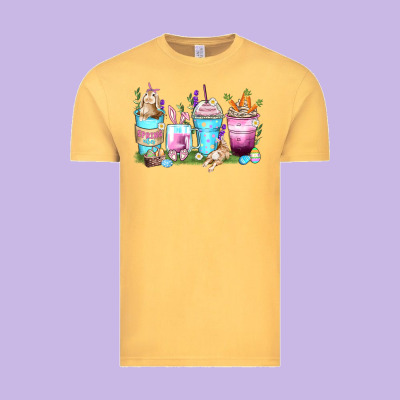 Rabbit Coffee Cups Vintage Tee Designed By Zillion Design Studio