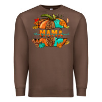 Chestnut Thankful grateful blessed mama pumpkin Premium Sweatshirt - NancyCooperArtShop
