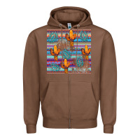 Chestnut cactus gemstone seamless Zipper Hoodie - AdoDesignShop