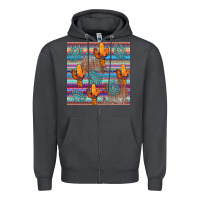 Smoke cactus gemstone seamless Zipper Hoodie - AdoDesignShop