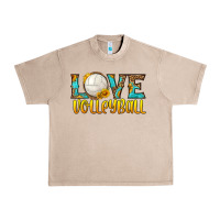 French Oak love volleyball Urban Heavy Tee - HRA Design Shop