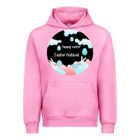 Fuchsia Pink Happy Easter Urban Hoodie - Bettercallsaul