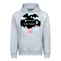 Heather Grey Happy Easter Urban Hoodie - Bettercallsaul