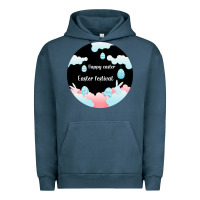 Pigment Midnight Navy Happy Easter Urban Hoodie - Bettercallsaul