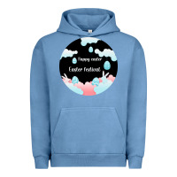 Pigment Pebble Blue Happy Easter Urban Hoodie - Bettercallsaul