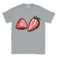 Heather Grey strawberries Classic Tee - BundleAndBundleShop