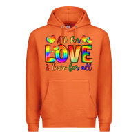 Carrot all for love and love for love Premium Hoodie - LillyAllenDesigns