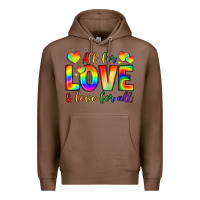 Chestnut all for love and love for love Premium Hoodie - LillyAllenDesigns