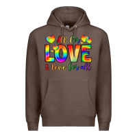 Coffee all for love and love for love Premium Hoodie - LillyAllenDesigns