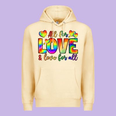 All For Love And Love For Love Premium Hoodie Designed By Lillyallendesigns