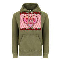 Vintage Olive my valentine has four paws Vintage Hoodie - RanaPortraitStore