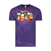 Cloud Purple rainbow coffee cups Vintage Tee - Zillion Design Studio
