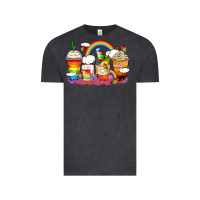 Rainbow Coffee Cups Vintage Tee | Teevron