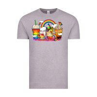 Vintage Zinc rainbow coffee cups Vintage Tee - Zillion Design Studio