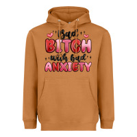 Meerkat bad bitch with bad anxiety Heavyweight Hoodie - MaliasSmallBusiness