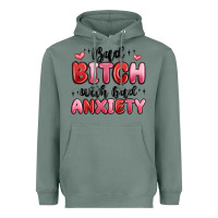Sage bad bitch with bad anxiety Heavyweight Hoodie - MaliasSmallBusiness