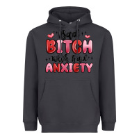 Smoke bad bitch with bad anxiety Heavyweight Hoodie - MaliasSmallBusiness