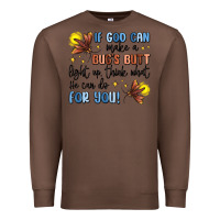 Chestnut if god can make a bugs butt light up Premium Sweatshirt - MaliasSmallBusiness
