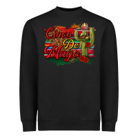 Black Cinco de Mayo Cactus Heavyweight Sweatshirt - texasbilliewilder