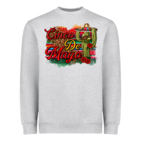 Heather Grey Cinco de Mayo Cactus Heavyweight Sweatshirt - texasbilliewilder