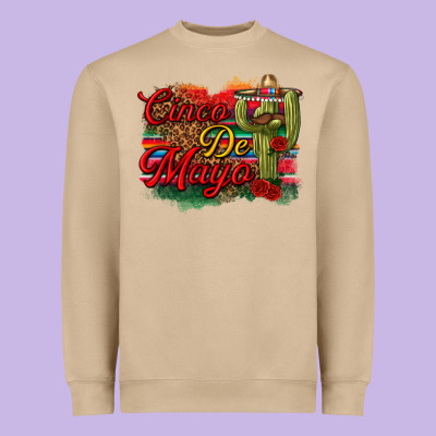 Cinco De Mayo Cactus Heavyweight Sweatshirt Designed By Texasbilliewilder