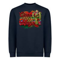 Navy Cinco de Mayo Cactus Heavyweight Sweatshirt - texasbilliewilder