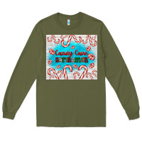 Army Green candy cane Christmas Long Sleeve Tee - AdoDesignShop