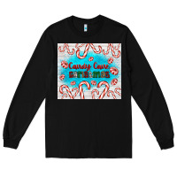 Black candy cane Christmas Long Sleeve Tee - AdoDesignShop