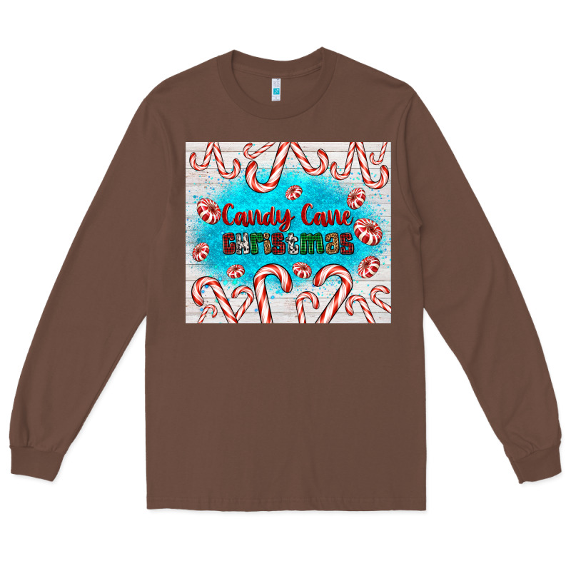 Candy Cane Christmas Long Sleeve Tee by AdoDesignShop | Teevron