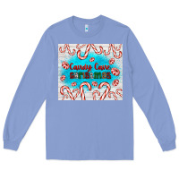 Colony Blue candy cane Christmas Long Sleeve Tee - AdoDesignShop