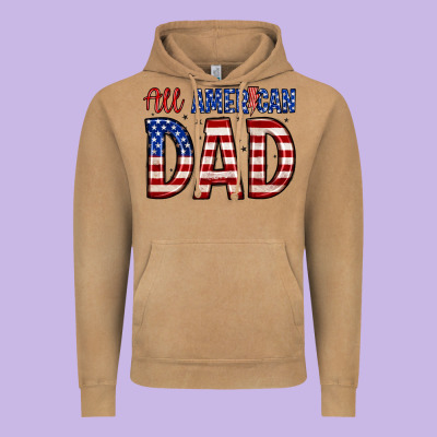All American Dad Vintage Hoodie Designed By Zillion Design Studio