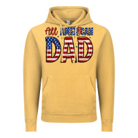 Vintage Mustard all american dad Vintage Hoodie - Zillion Design Studio