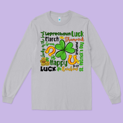 St Patrick S Day Long Sleeve Tee Designed By Artiststas