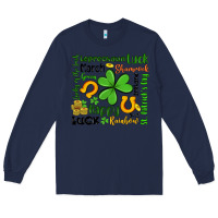 Navy st patrick s day Long Sleeve Tee - Artiststas