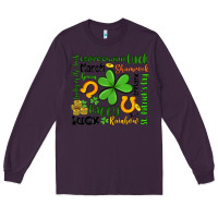 Plum st patrick s day Long Sleeve Tee - Artiststas
