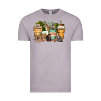 Vintage Zinc safari animals coffee cups Vintage Tee - Zillion Design Studio