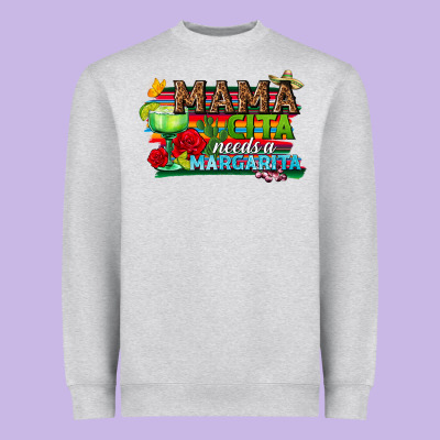 Mama Cita Needs A Margarita Heavyweight Sweatshirt Designed By Texasbilliewilder