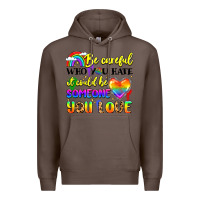 Coffee be careful who you hate it could be someone you Premium Hoodie - LillyAllenDesigns