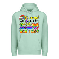 Seafoam be careful who you hate it could be someone you Premium Hoodie - LillyAllenDesigns